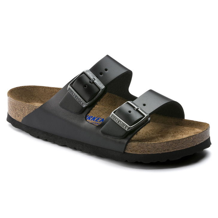 Men's Arizona Sandal - Black Oiled Leather