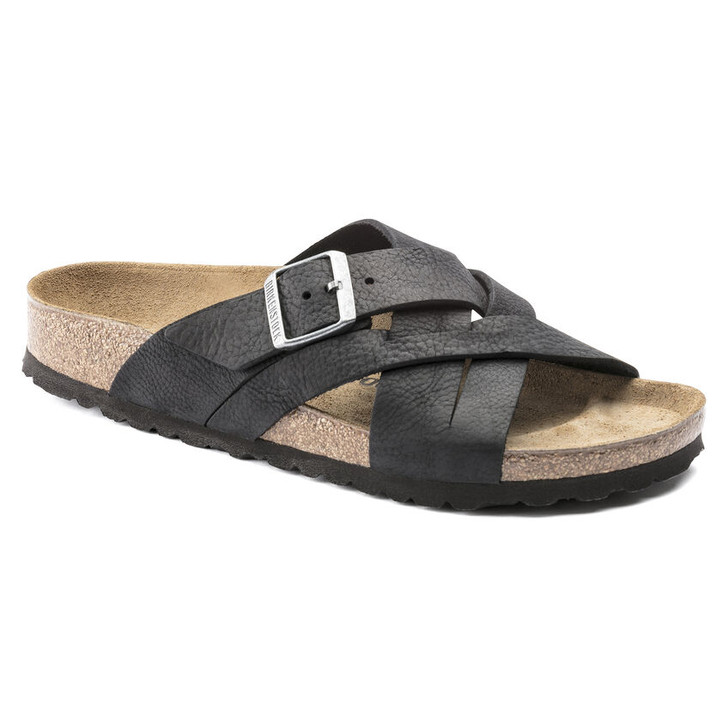  Birkenstock - Lugano Sandal - Camberra Black Oiled Leather