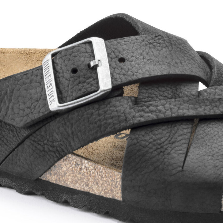  Birkenstock - Lugano Sandal - Camberra Black Oiled Leather