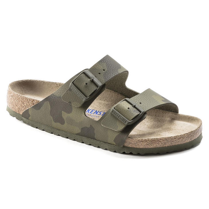 Birkenstock - Arizona Sandal Soft Footbed - Desert Soil Camo Green Birko Flor 