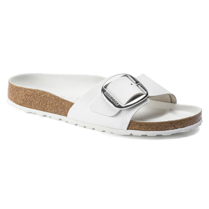 Birkenstock - Madrid Big Buckle Sandal - White Leather