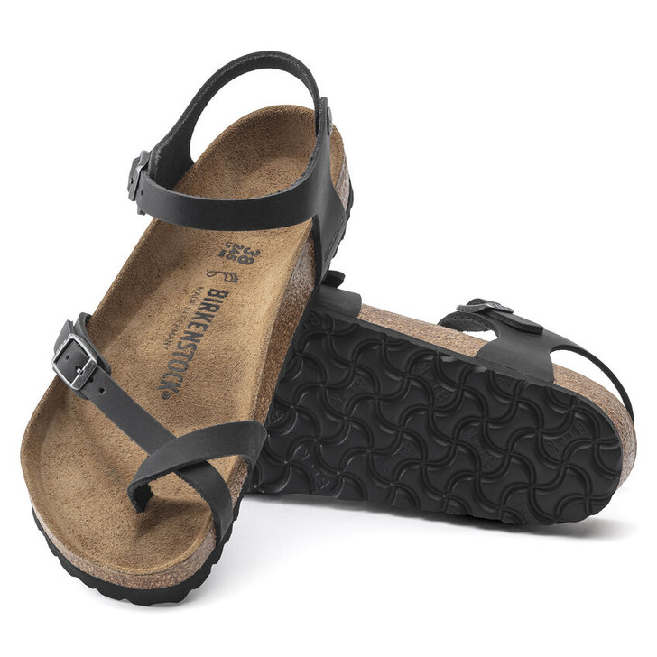Birkenstock - Taormina Sandal - Black Oiled Leather 