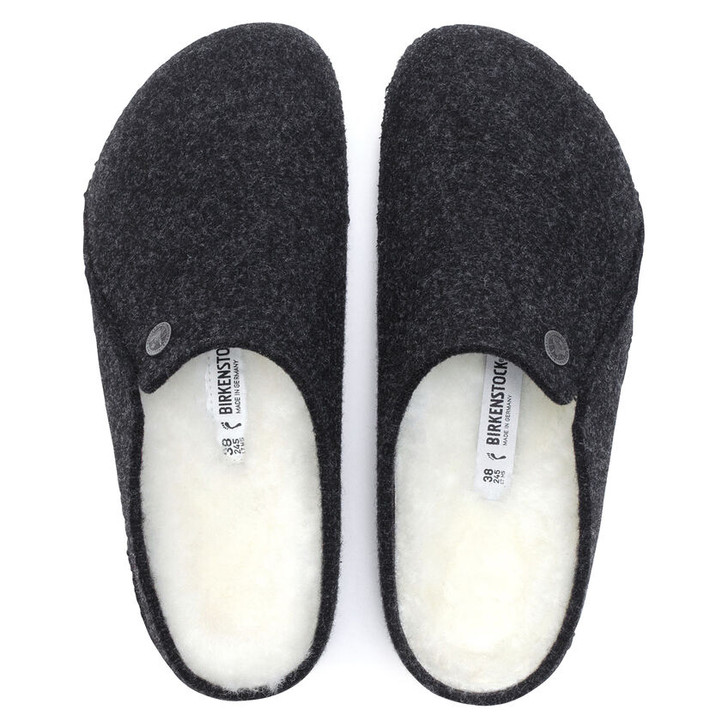 Birkenstock Zermatt Shearling Anthracite Wool Felt - Unisex Clog