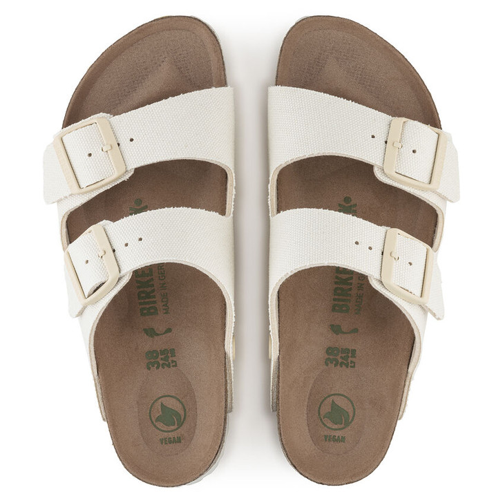 Birkenstock - Arizona Vegan Sandal - Egg shell Micro Fiber