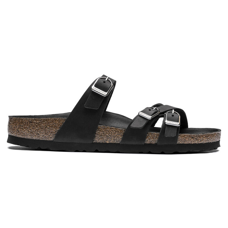 Birkenstock - Franca Sandal- Black Oiled Leather