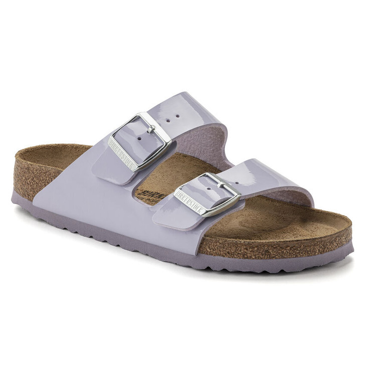 Birkenstock - Arizona Sandal - Patent Purple Fog Birko Flor