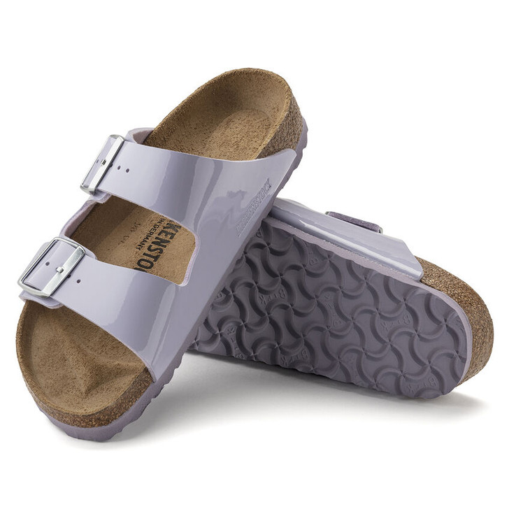 Birkenstock - Arizona Sandal - Patent Purple Fog Birko Flor