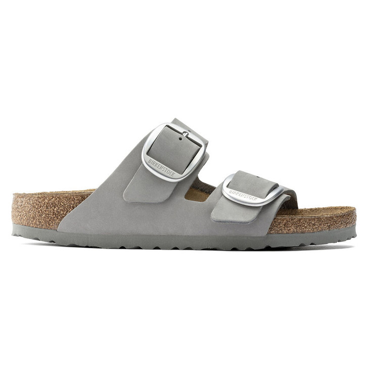 Birkenstock Arizona Big Buckle Dove Gray Nubuck Leather - Women's Sandal