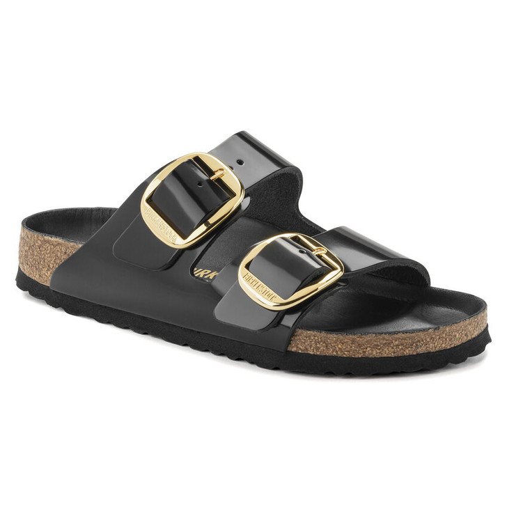 Birkenstock Arizona Big Buckle High Shine Black Natural Patent