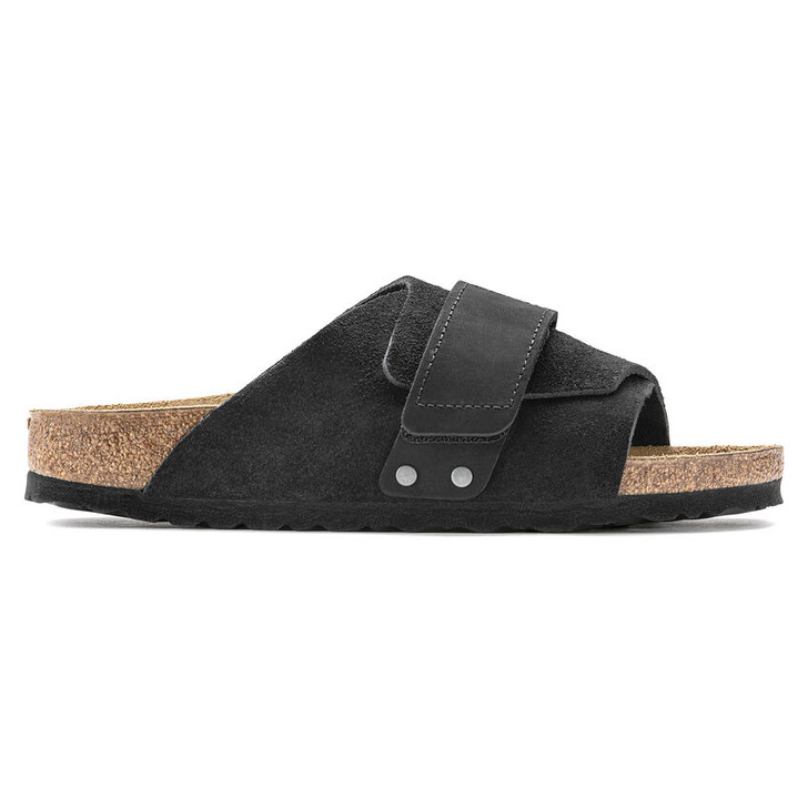 Birkenstock Kyoto Black Nubuck Suede Leather - Women's Sandal