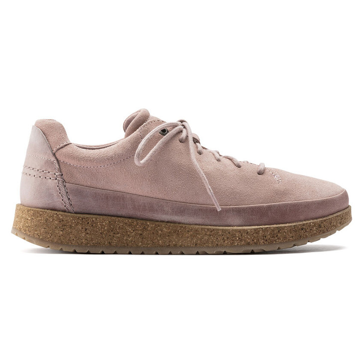 Birkenstock Women's Honnef Low Soft Pink Suede Leather Shoe