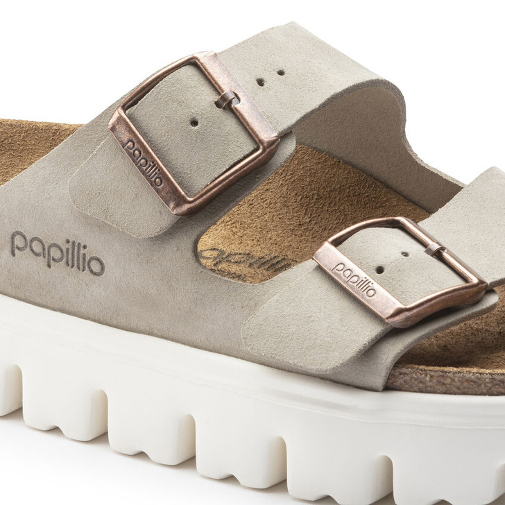 Arizona Papillio Chunky Taupe Suede Leather - Women's Sandal (1018135)