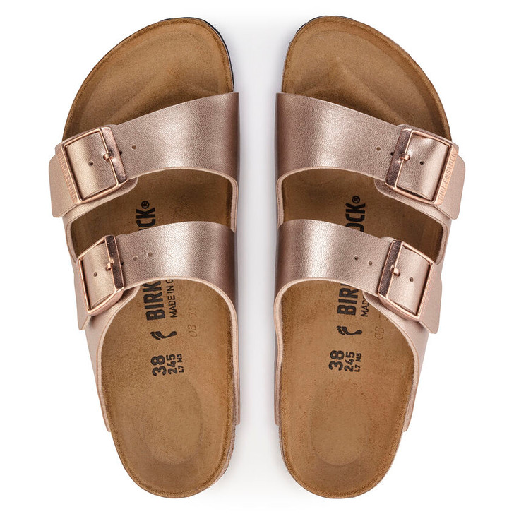  Birkenstock - Arizona Sandal Birko Flor - Metallic Copper