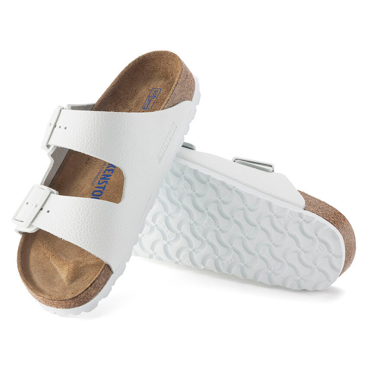 Birkenstock - Arizona Soft Footbed Sandal - White Leather 