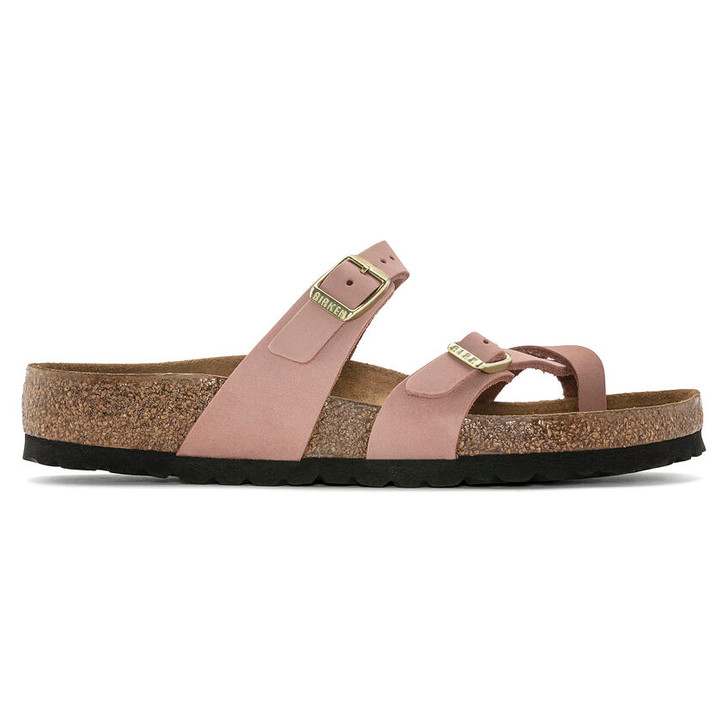 Mayari Soft Footbed Old Rose Nubuck Leather - Women's Sandal (1023964)