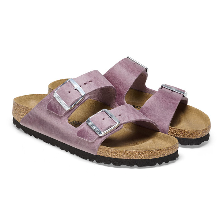Arizona Soft Footbed Lavender Oiled Leather - Women's Sandal (1025460)