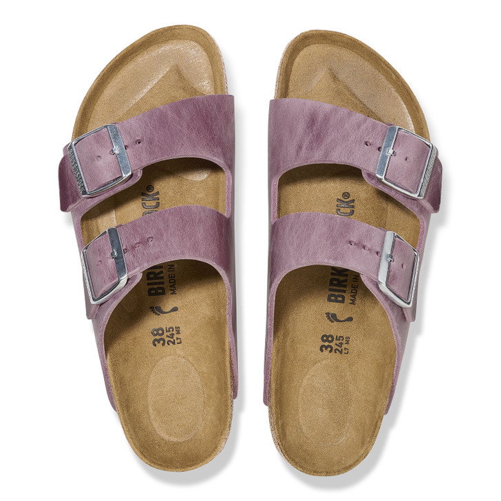 Arizona Soft Footbed Lavender Oiled Leather - Women's Sandal (1025460)