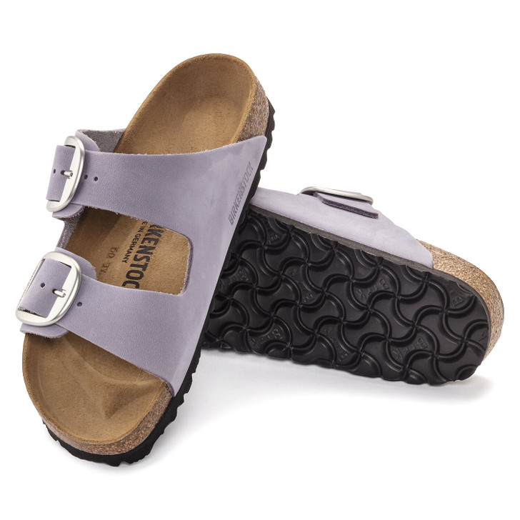 Birkenstock Arizona Big Buckle Purple Fog Nubuck Leather - Women's Sandal