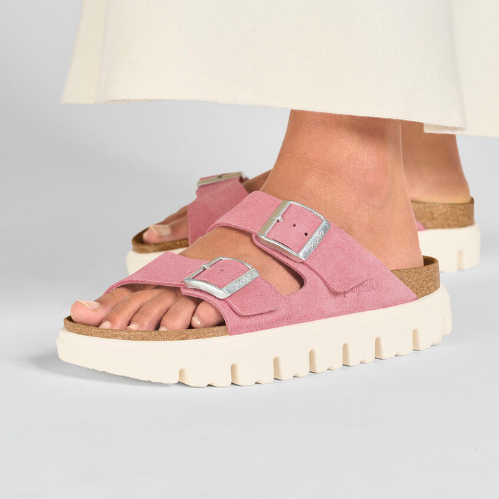 Arizona Chunky Suede Leather Candy Pink - Women's Sandal