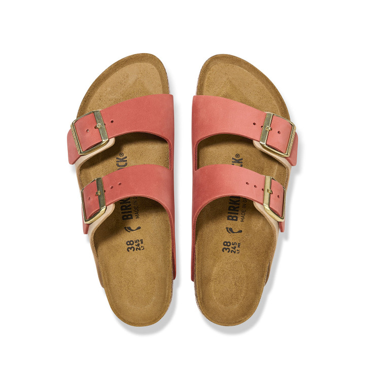 Arizona Sand Castle/Mars Red Nubuck Leather - Women's Sandal ( 1025727)