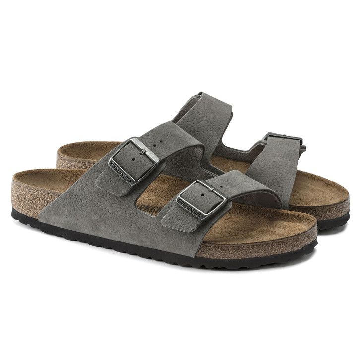  Arizona Desert Buck Whale Gray Nubuck Leather - Men's Sandal (1020752)