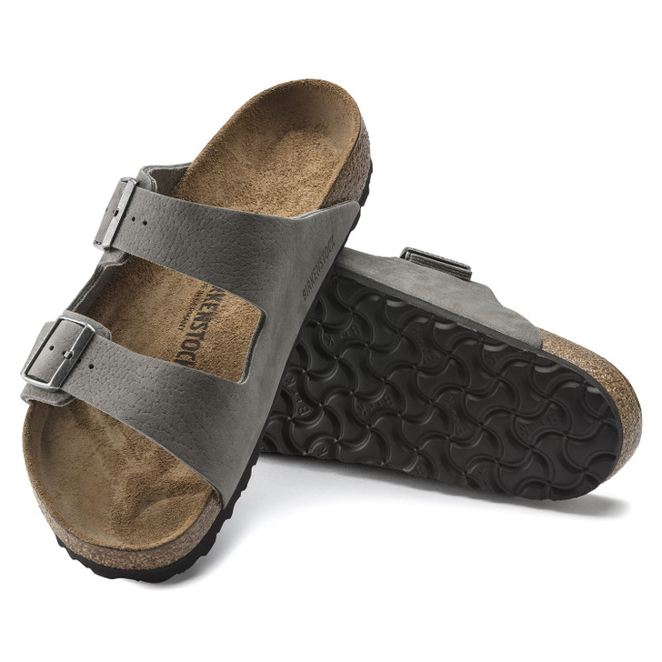  Arizona Desert Buck Whale Gray Nubuck Leather - Men's Sandal (1020752)