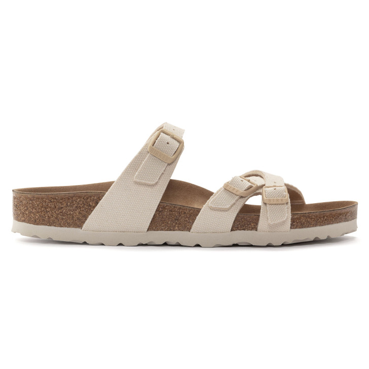 Birkenstock Franca Vegan Textile Canvas Eggshell - Women's Sandals