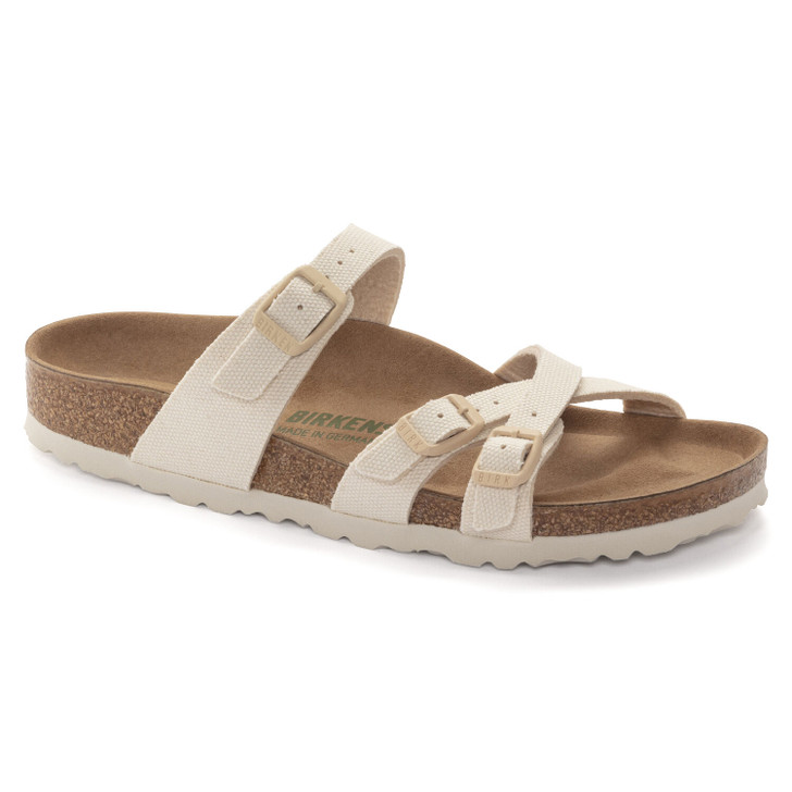 Birkenstock Franca Vegan Textile Canvas Eggshell - Women's Sandals