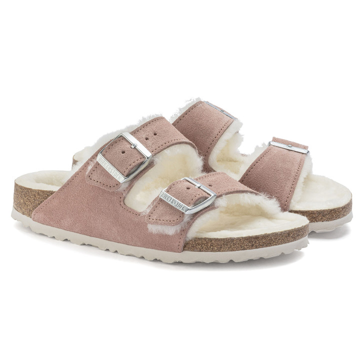 Birkenstock Arizona Shearling Pink Clay - Unisex Sandal