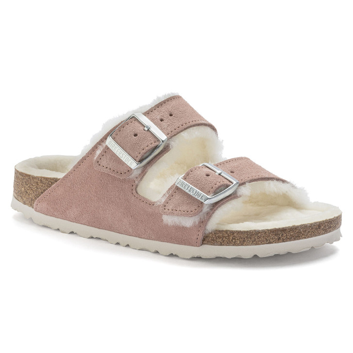 Birkenstock Arizona Shearling Pink Clay - Unisex Sandal