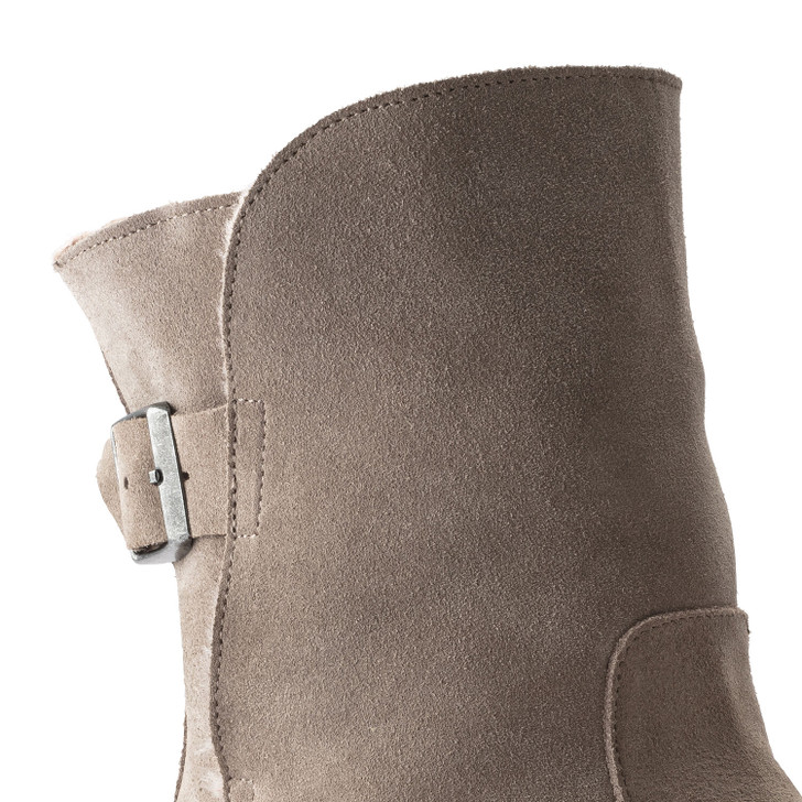 Birkenstock Uppsala Shearling Gray Taupe Suede Leather - Women's Boot