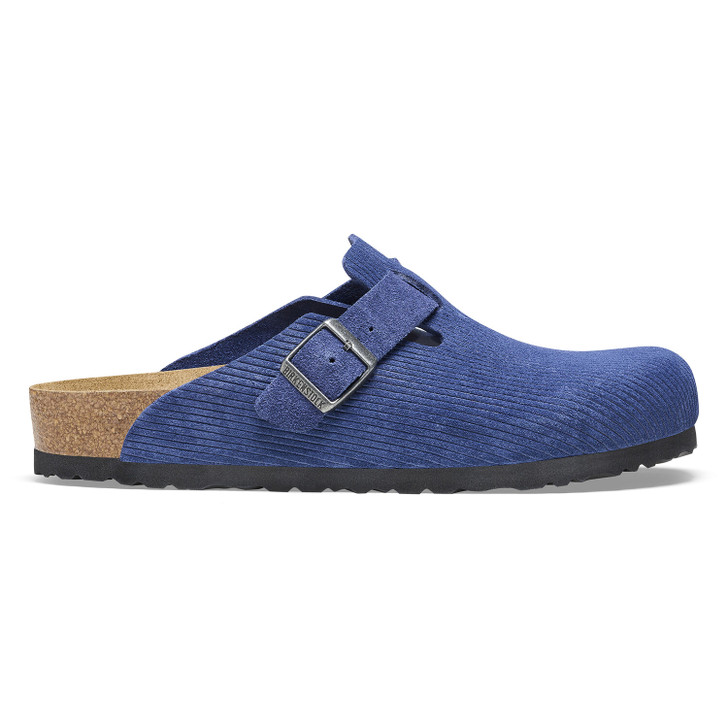 Birkenstock Boston Corduroy Indigo Suede - Women's Clog