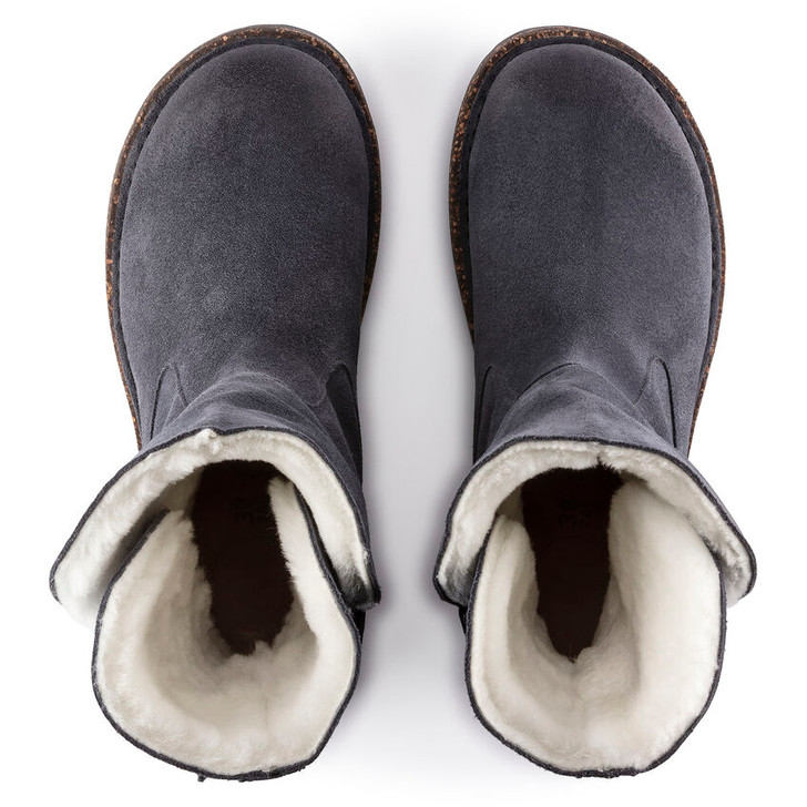 Birkenstock Uppsala Shearling Graphite suede Leather - Women's Boot