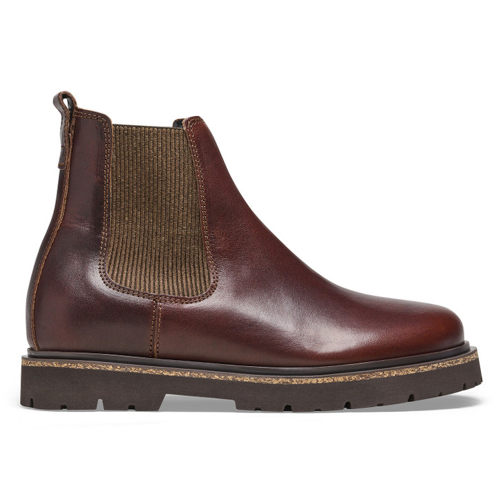 Birkenstock Highwood Deep Blue Chocolate Leather - Women's Boot