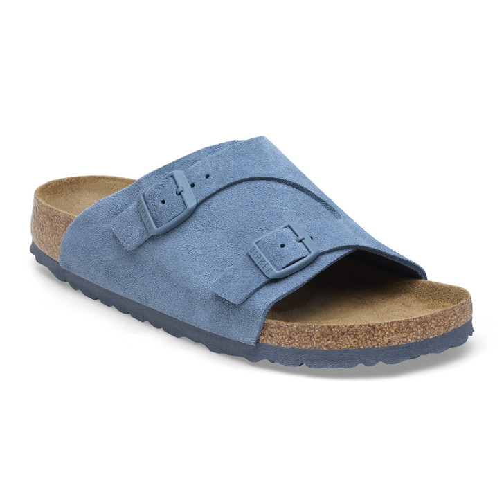 Birkenstock Zurich Elemental Blue Suede Leather - Women's Sandal