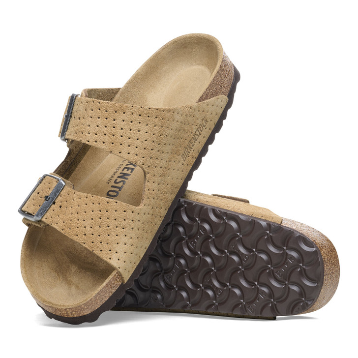 Birkenstock Arizona Dotted New Beige Suede Leather - Unisex Sandal