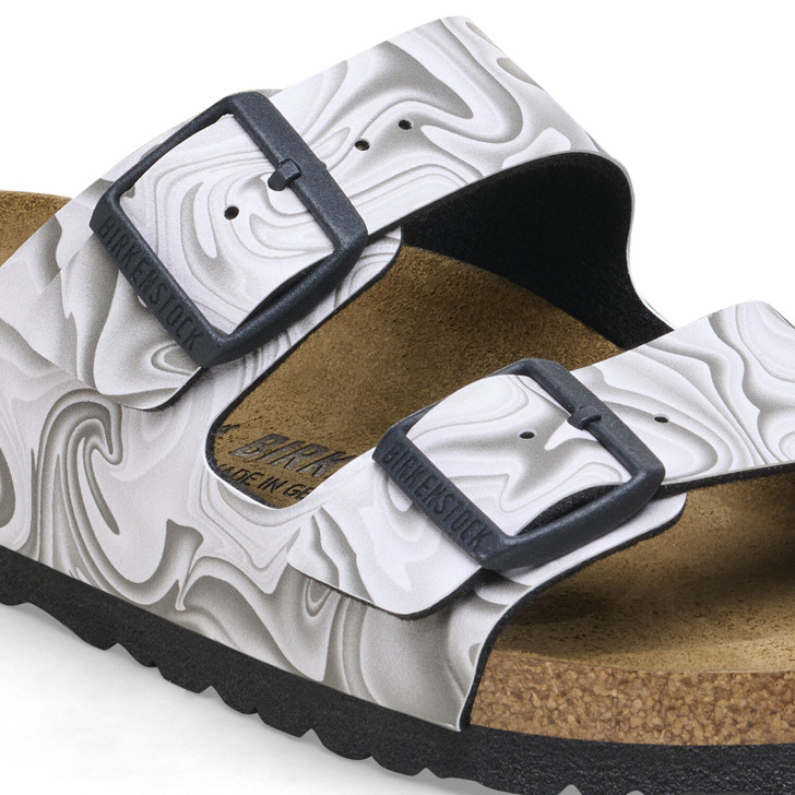 Birkenstock Arizona Birko Flor Marble Black - Women's Sandal