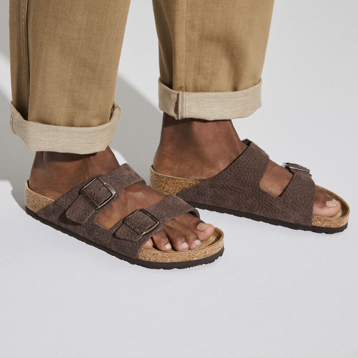 Birkenstock Men's Arizona Desert Buck Roast Nubuck Leather Sandal