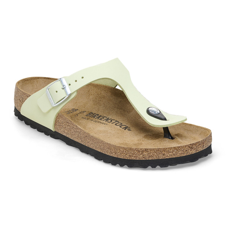 Birkenstock Gizeh Faded Lime Nubuck Leather - Women's Sandal