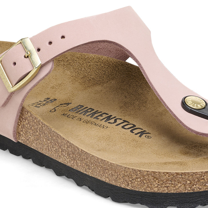 Birkenstock Gizeh Soft Pink Nubuck Leather - Women's Sandal