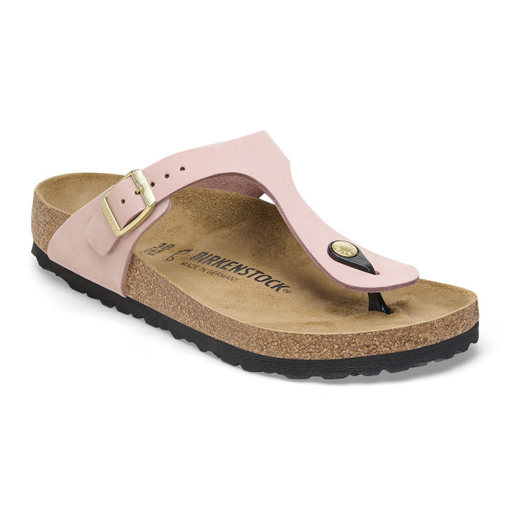 Birkenstock Gizeh Soft Pink Nubuck Leather - Women's Sandal