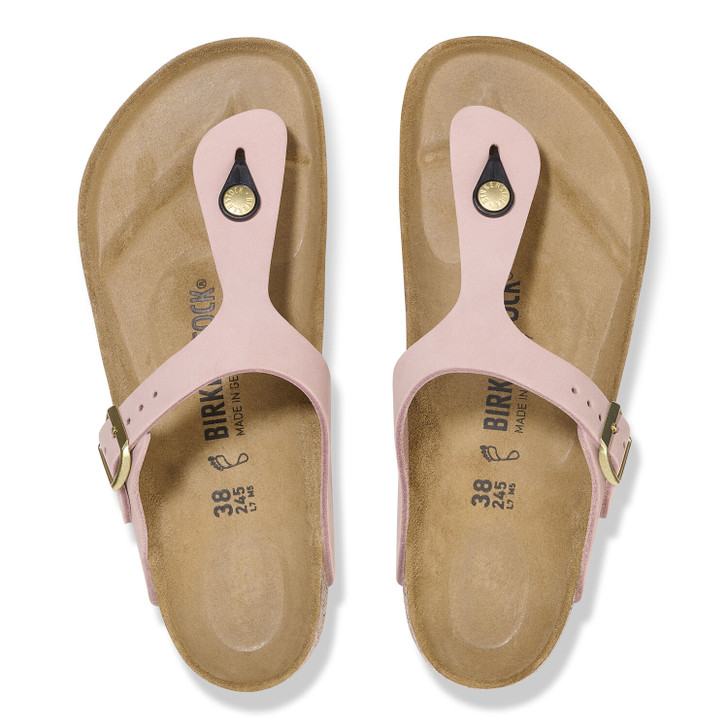 Birkenstock Gizeh Soft Pink Nubuck Leather - Women's Sandal