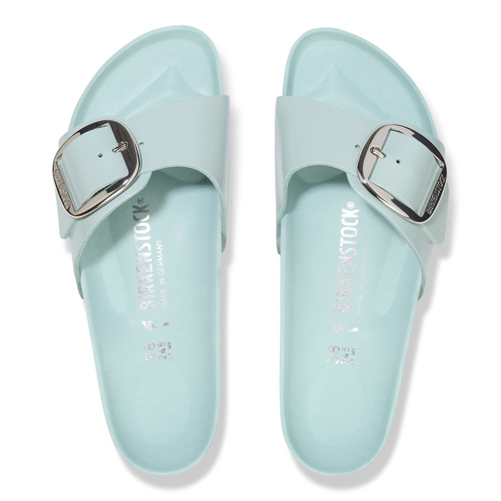 Birkenstock Madrid Big Buckle High Shine Surf Green - Women's Sandal