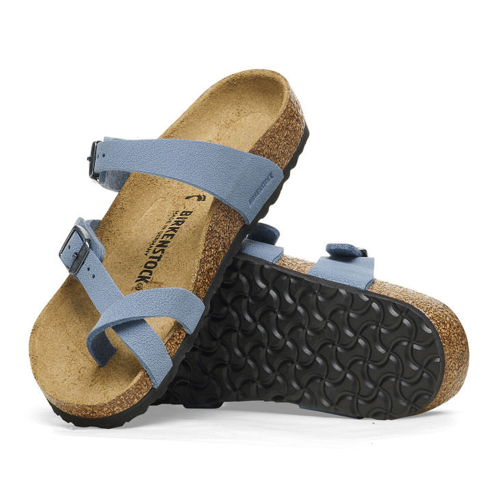 Birkenstock Mayari Vegan Silky Elemental Blue - Women's Sandal