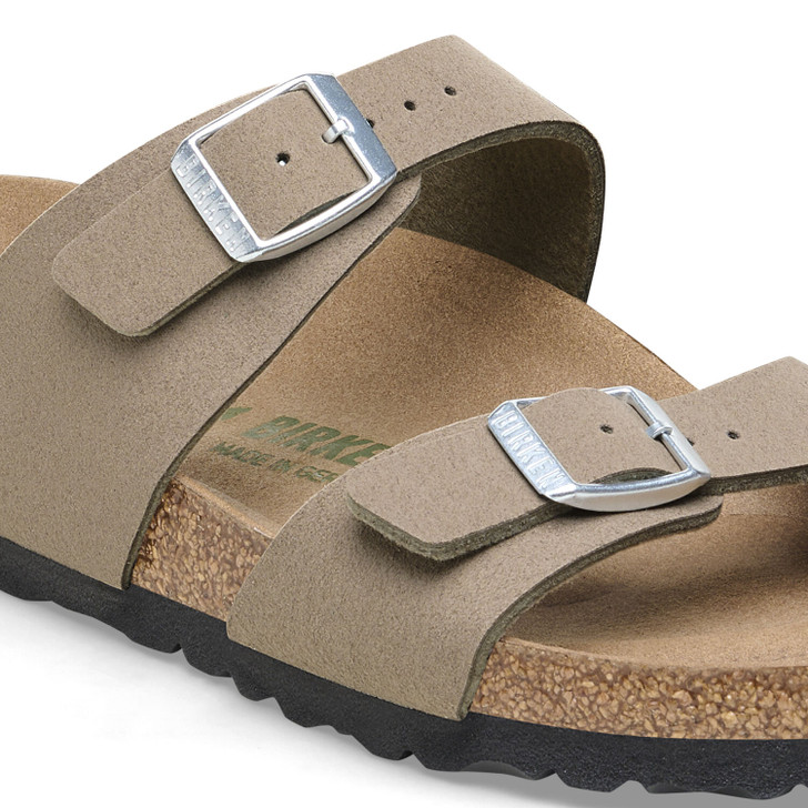 Birkenstock Sydney Vegan Silk Gray Taupe - Women's Sandal