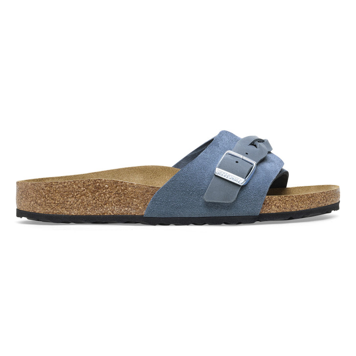 Birkenstock Oita Braid Elemental Blue Suede Leather - Women's Sandal