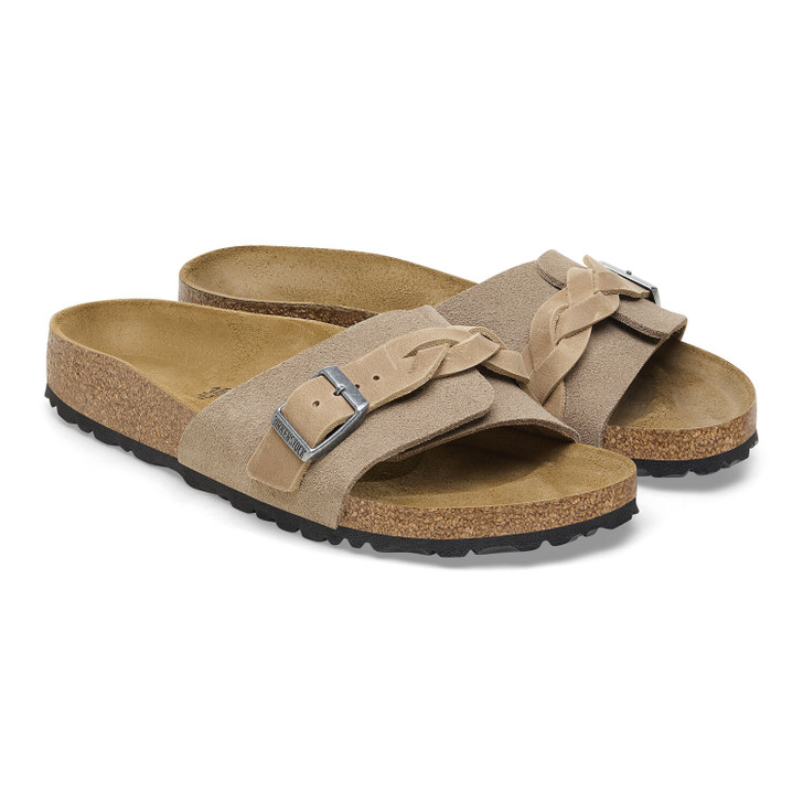 Birkenstock Oita Braid Taupe Suede Leather - Women's Sandal