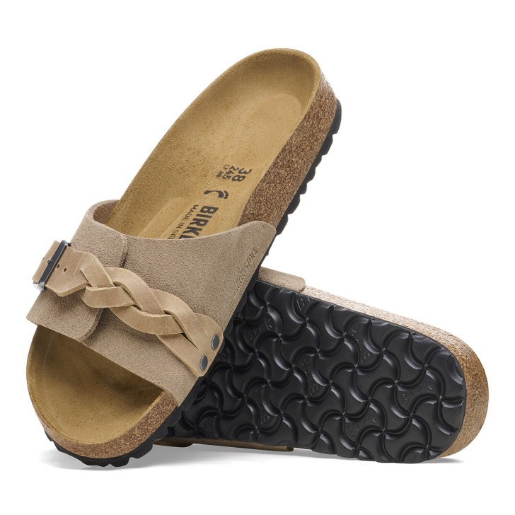 Birkenstock Oita Braid Taupe Suede Leather - Women's Sandal