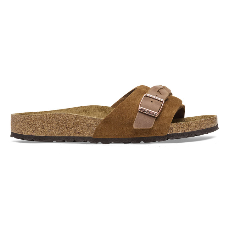 Birkenstock Oita Braid Mink Suede Leather - Women's Sandal