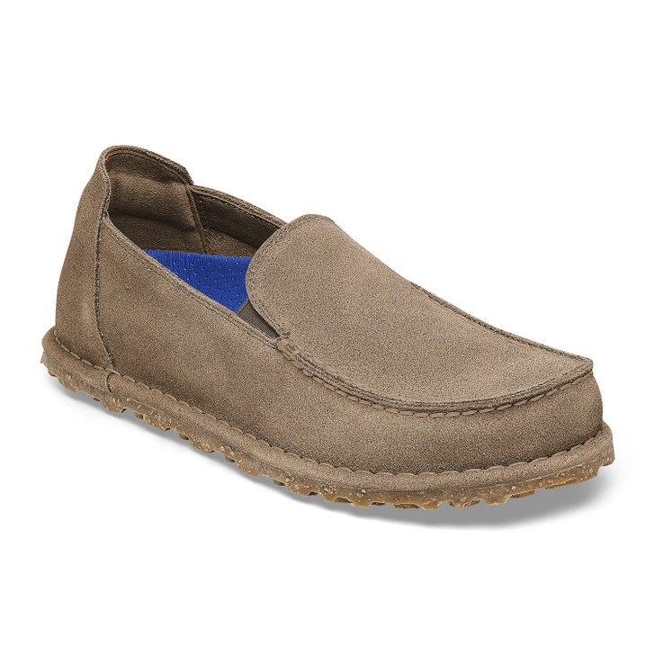 Birkenstock Utti Slip On Taupe Suede Leather - Men's Shoe